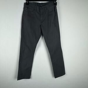 English Laundry Men Grey Straight Leg Chino Pant Size 32 Casual Workwear Comfort